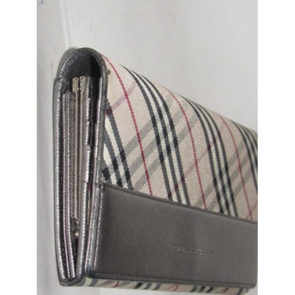 Burberry Nova Check & Pewter Leather XL Wallet - Picture 9 of 12